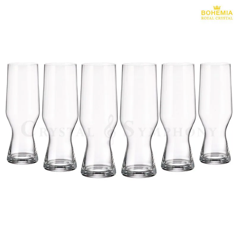 ชุดแก้วเบียร์ BOHEMIA BEER GLASS 550 ml BP0022714/6B ผลิตจากคริสตัลที่มีความใสเป็นพิเศษ ช่วยเพิ่มความโดดเด่นให้กับสีและฟองของเบียร์ พร้อมดีไซน์ที่แข็งแรง